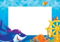 Photo frame Ã¢â¬ÅPirate SharkÃ¢â¬Â